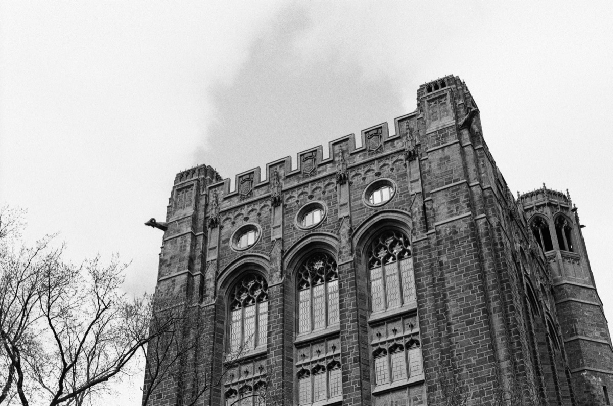 Bingham Hall, New Haven. Kodak T-MAX 400.